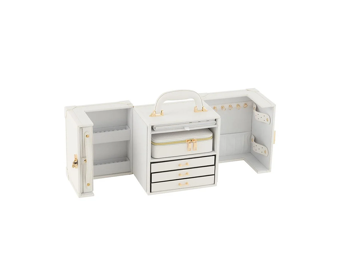 Coffret Boîte à Bijoux "Ericka" 29cm Blanc