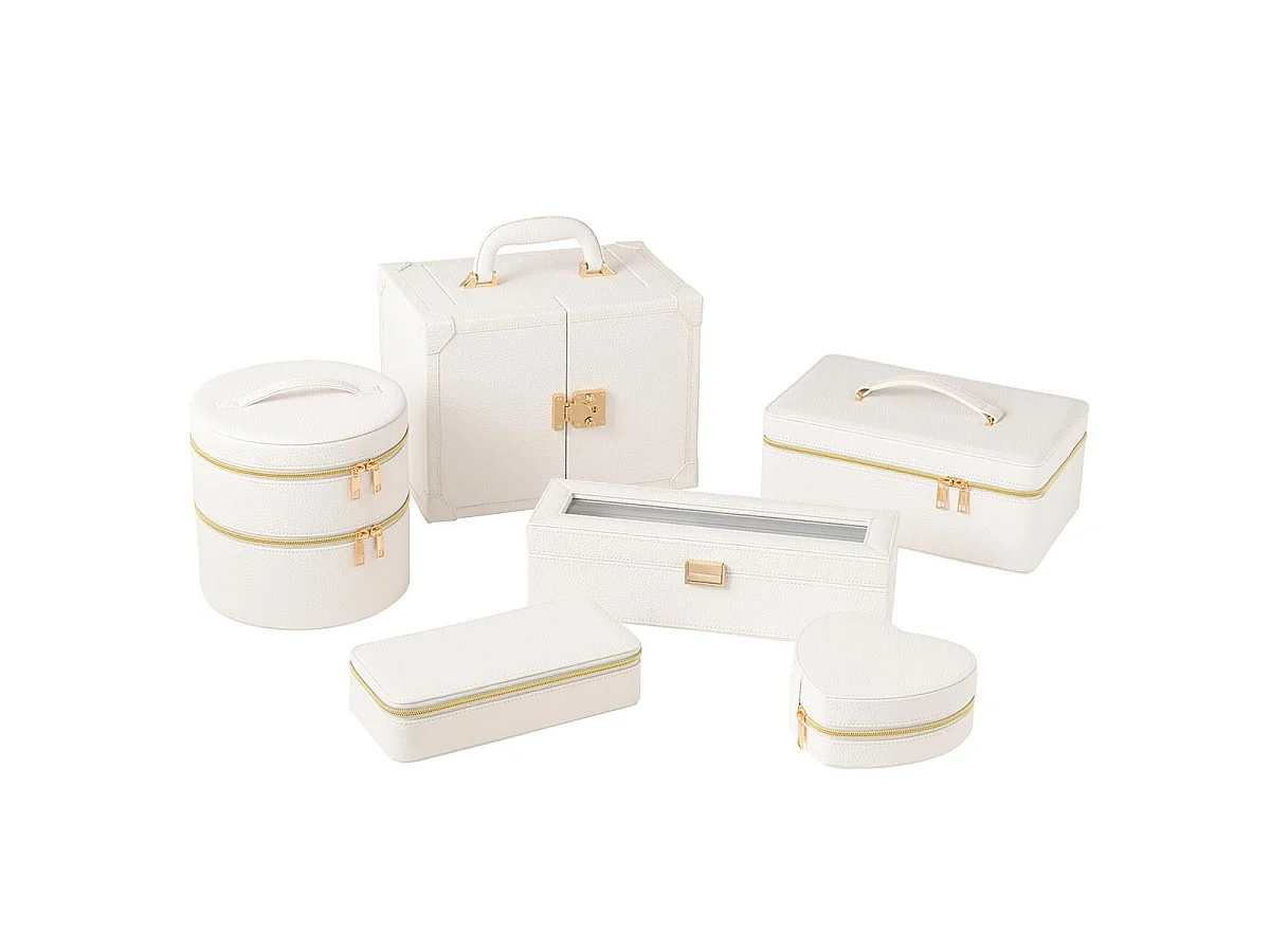 Coffret Boîte à Bijoux "Ericka" 29cm Blanc