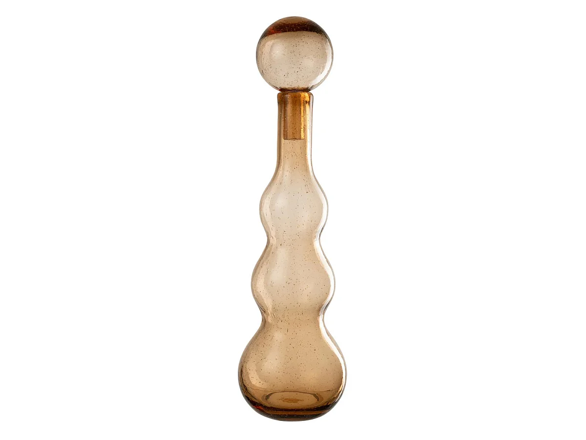 Carafe Design en Verre "Carol" 52cm Caramel