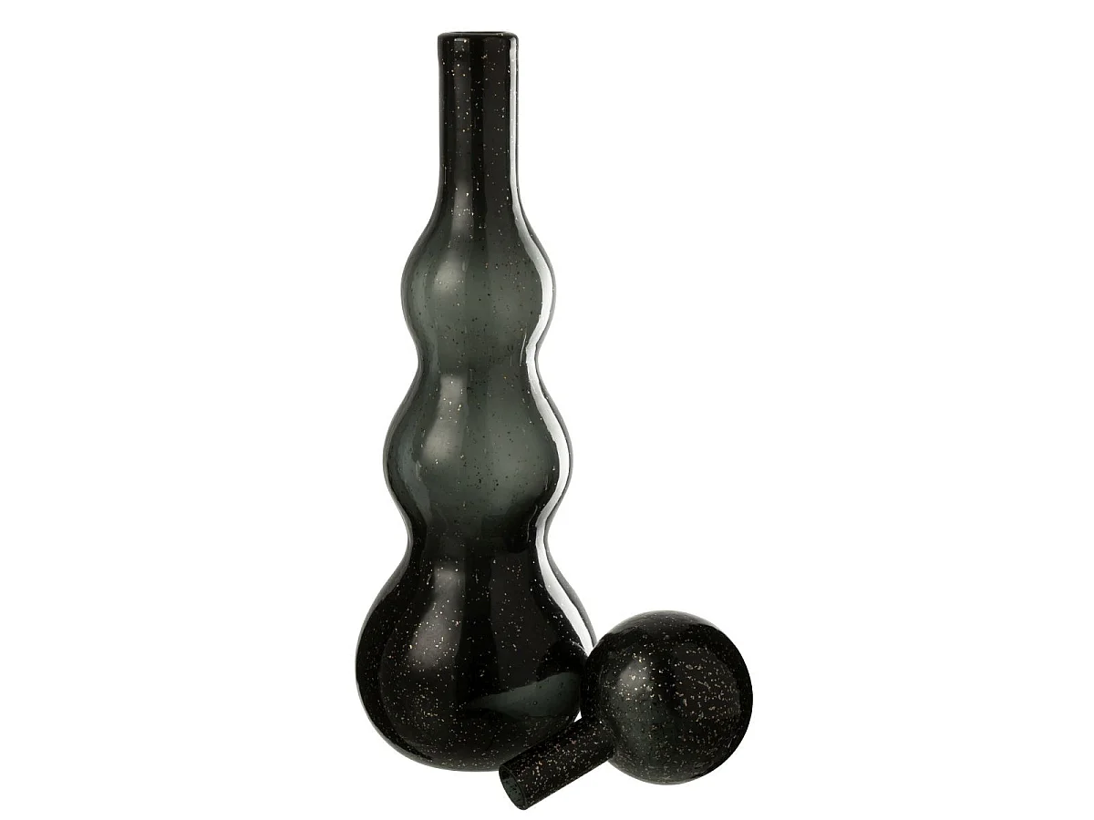 Carafe Design en Verre "Carol" 52cm Noir
