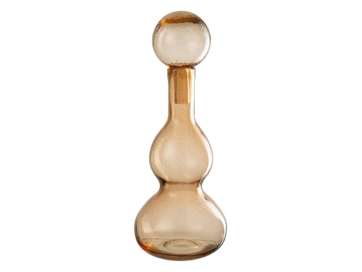 Carafe Design en Verre "Carol" 42cm Caramel