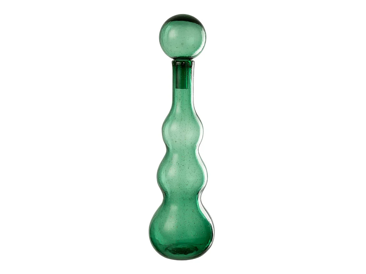 Carafe Design en Verre "Carol" 52cm Vert Émeraude