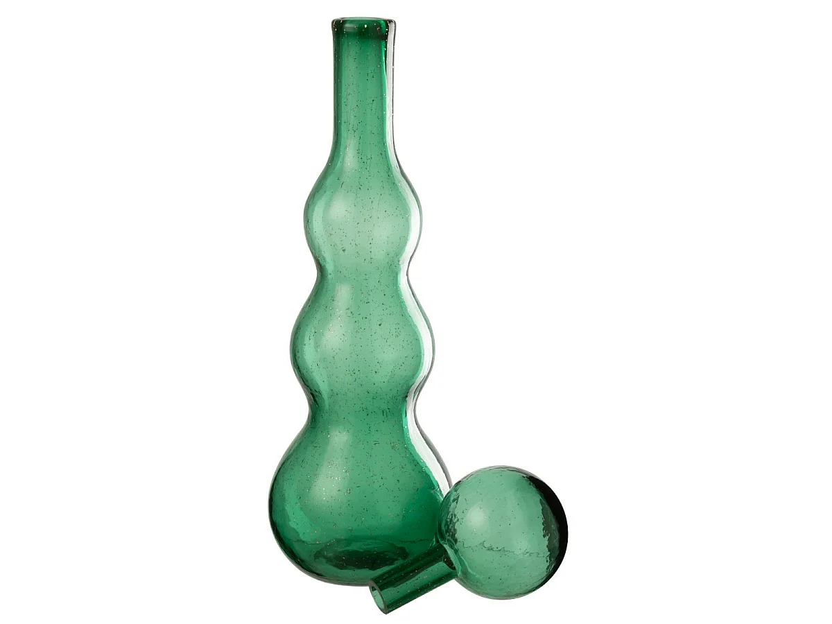 Carafe Design en Verre "Carol" 52cm Vert Émeraude