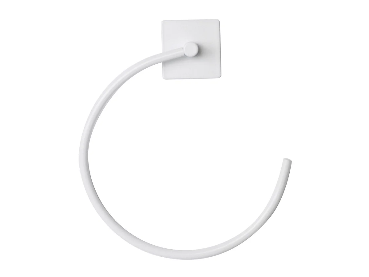 Anneaux Porte Serviette Adhésif "Fixeo" 20cm Blanc