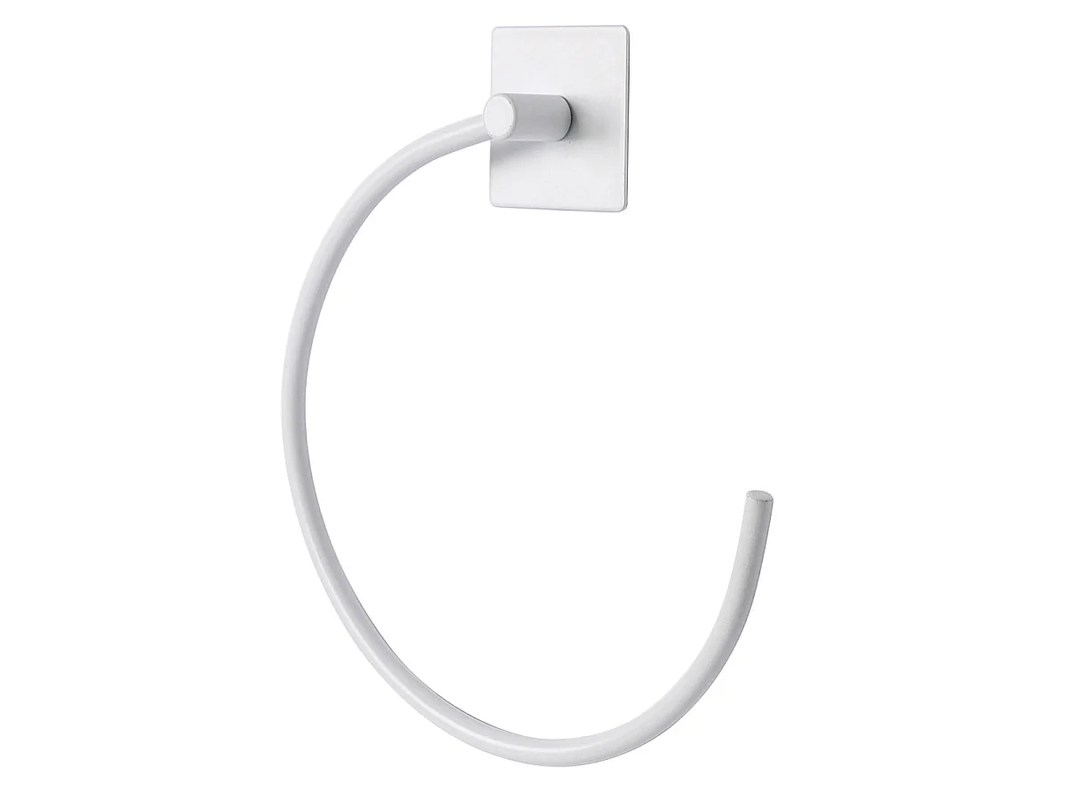 Anneaux Porte Serviette Adhésif "Fixeo" 20cm Blanc