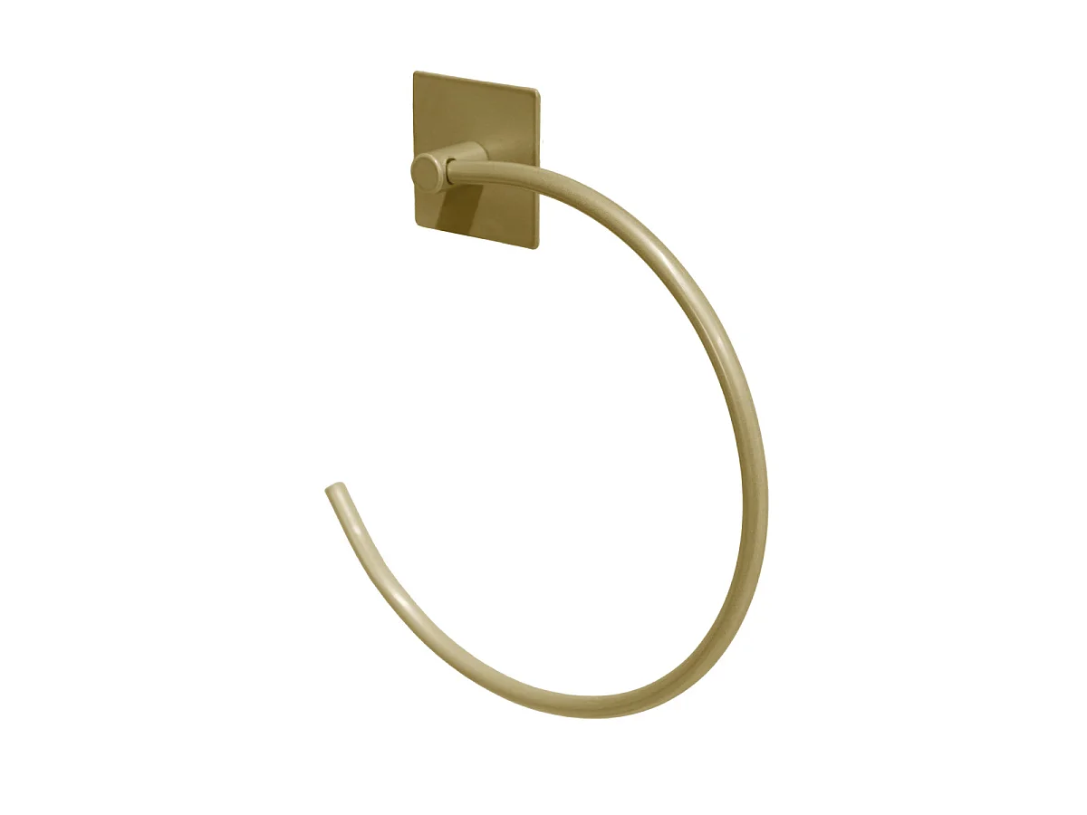 Anneaux Porte Serviette Adhésif "Fixeo" 20cm Or