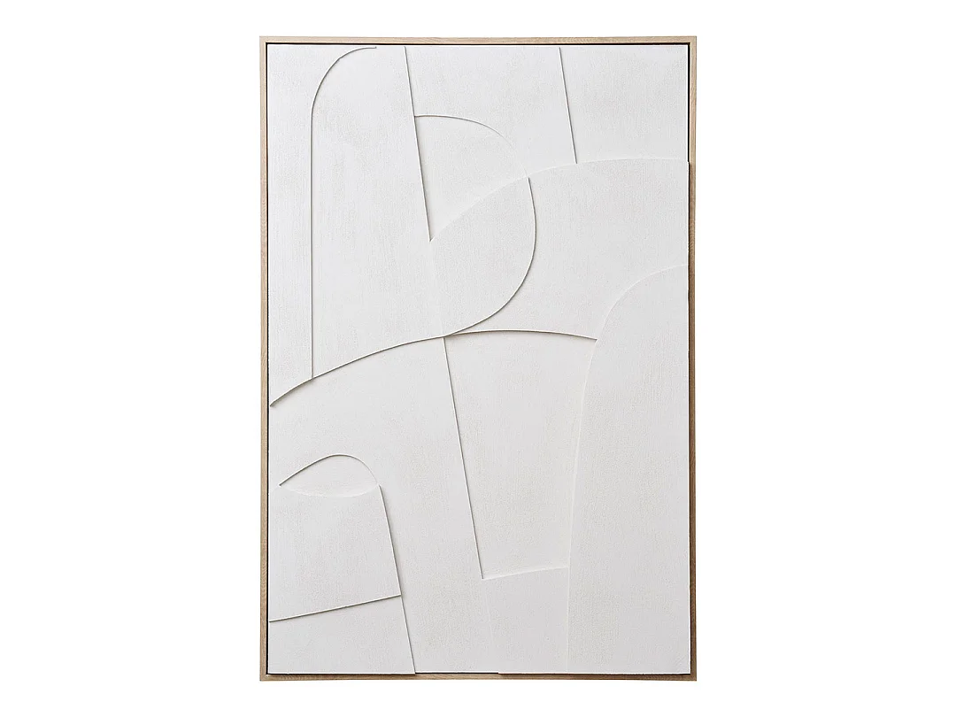 Madeline NO 2,60 relief wanddecoratie met lijst 60x90cm wit.
