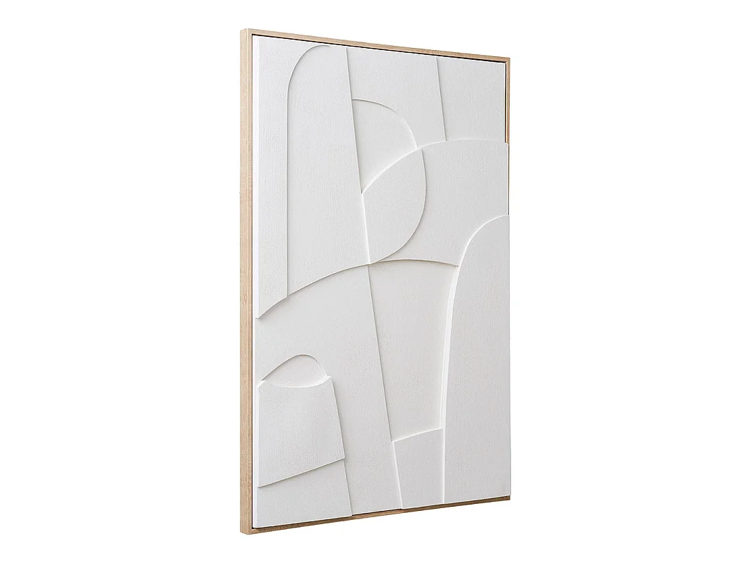 Madeline NO 2,60 relief wanddecoratie met lijst 60x90cm wit.