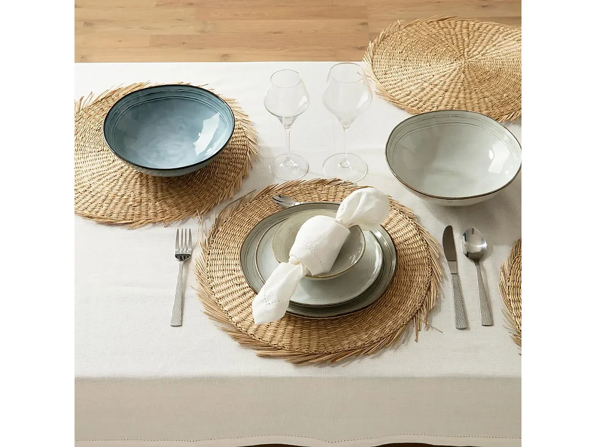 Set de Table en Roseau "Cuba" 40cm Naturel