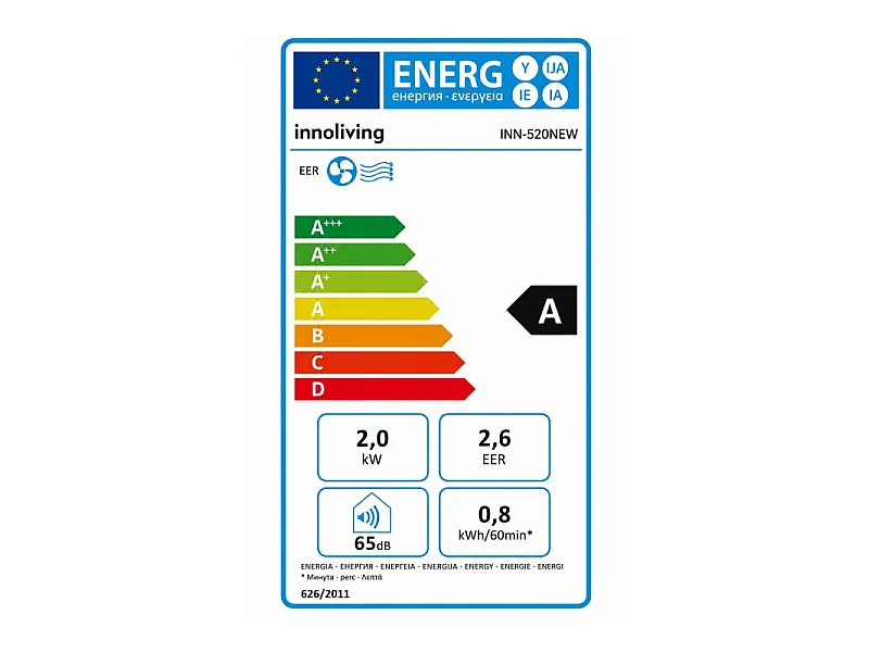 Innoliving INN-520NEW Climatiseur portatif Blanc