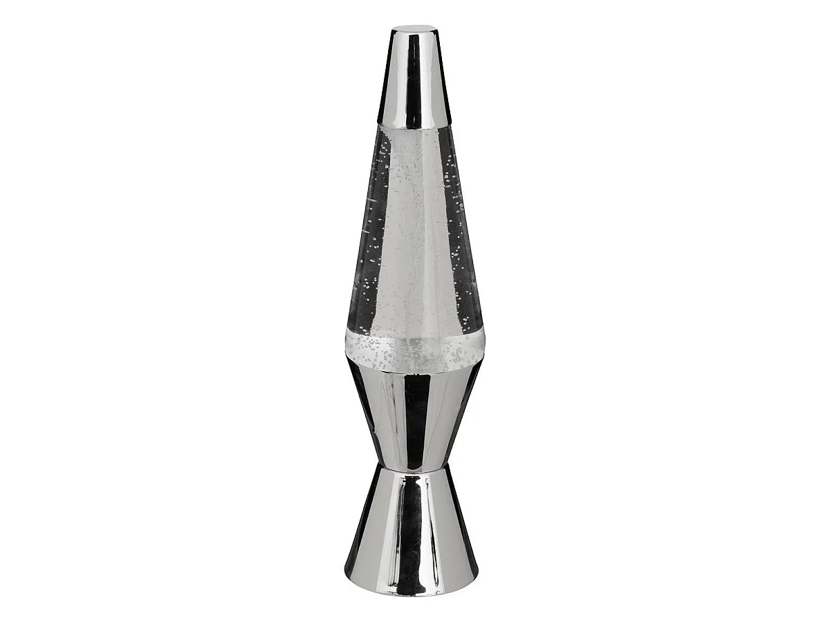 Lampe à Poser Tornade "Lava" 36cm Argent