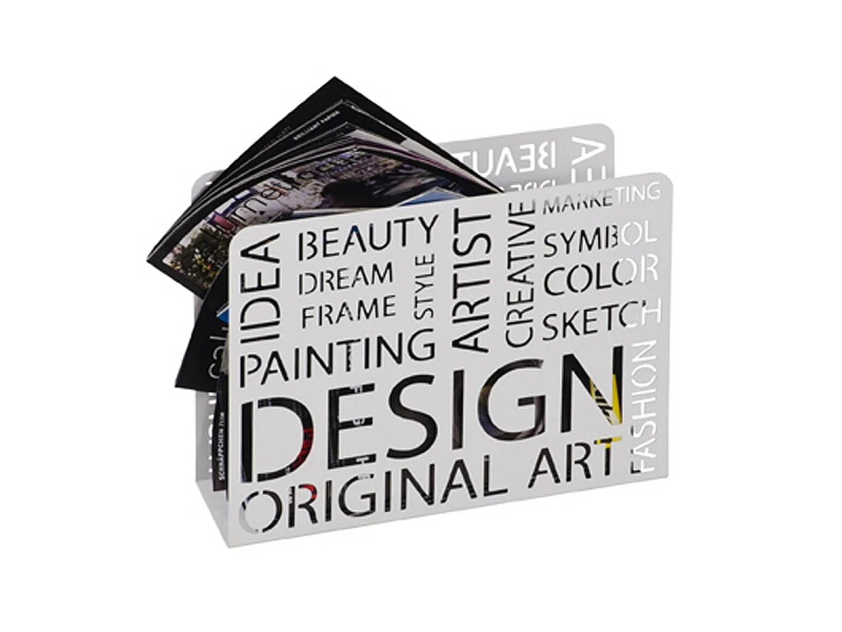 Porte-Revues Design "Original Art" 35cm Blanc