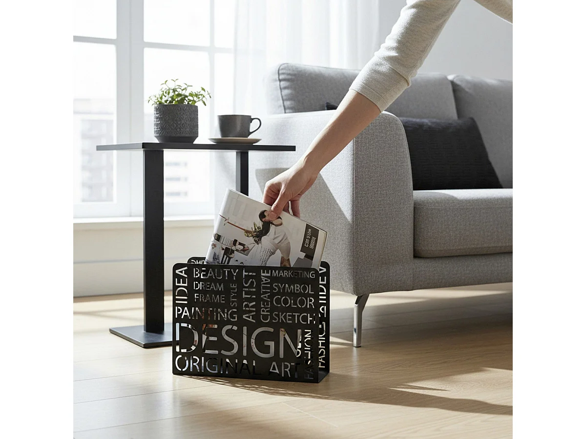 Porte-Revues Design "Original Art" 35cm Noir