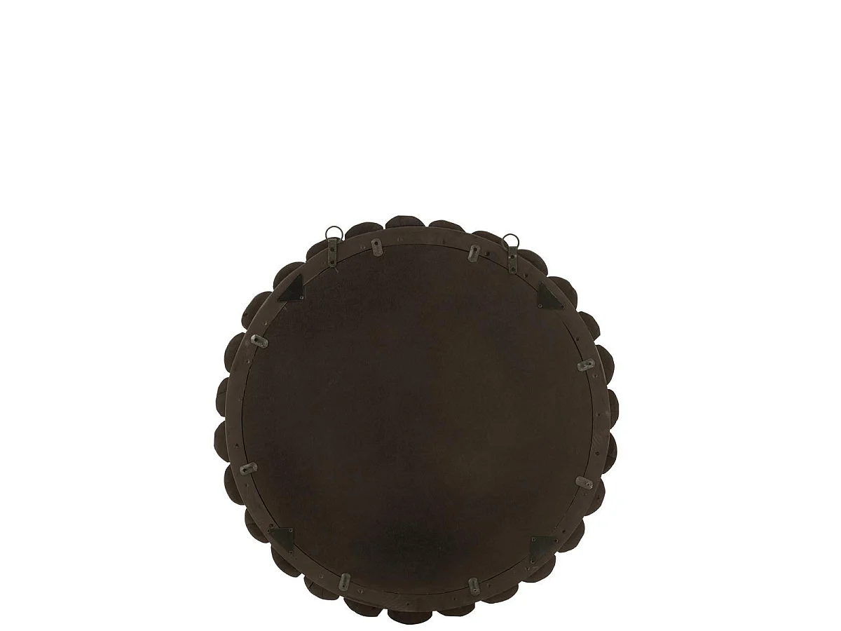 Miroir Mural en Bois "Boules" 80cm Noir