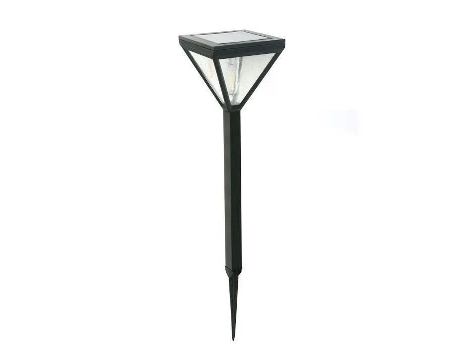 GALIX Solarlantaarn, roestvrij staal, parelmoerglas, 25 lumen, warm wit