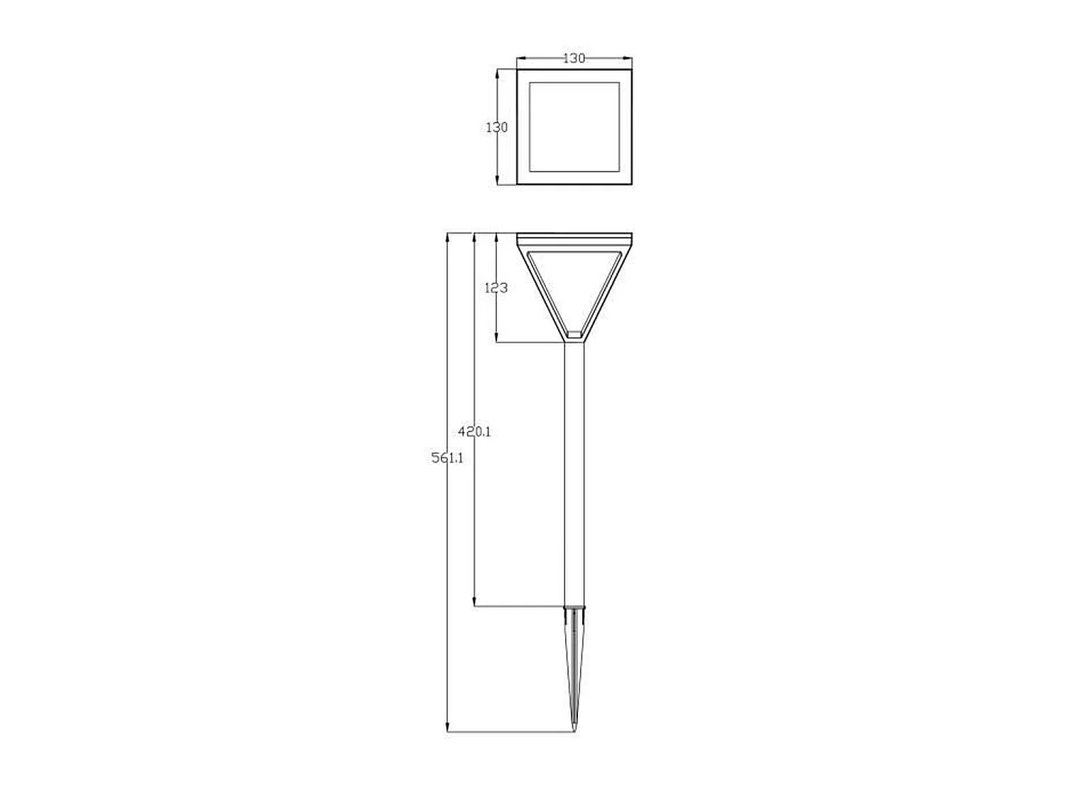 GALIX Solarlantaarn, roestvrij staal, parelmoerglas, 25 lumen, warm wit