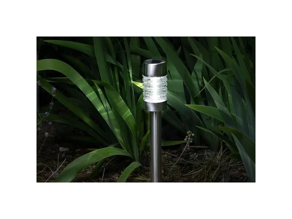 Moderne Roestvrijstalen Zonne Bollard Licht 57cm, 10 Lumen