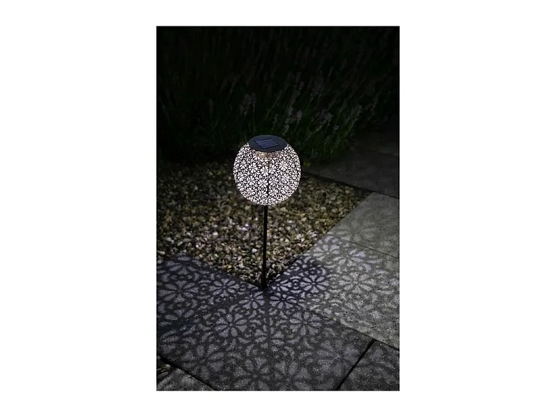 Solarbetriebene Metalldekoration – RetroDesign – GALIX – 1 weiße LED – 8 Stunden Beleuchtung – 10 Lumen