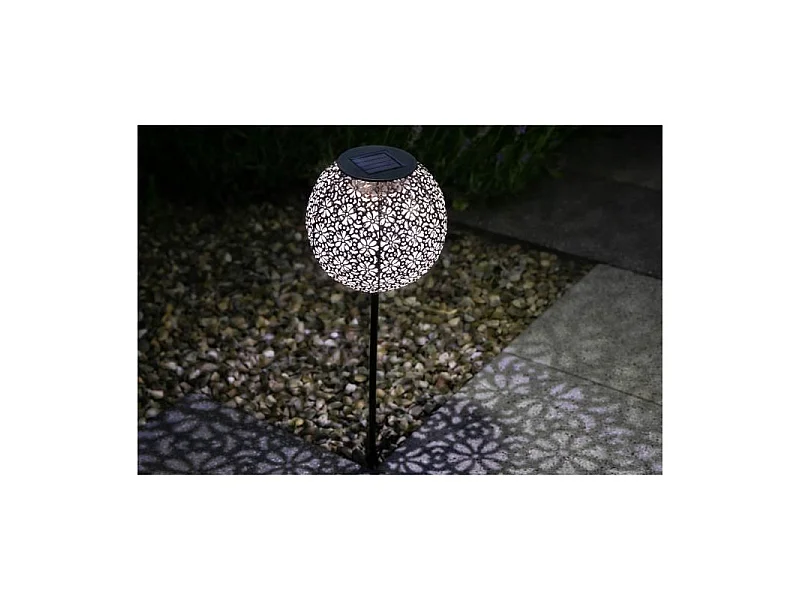 Solarbetriebene Metalldekoration – RetroDesign – GALIX – 1 weiße LED – 8 Stunden Beleuchtung – 10 Lumen
