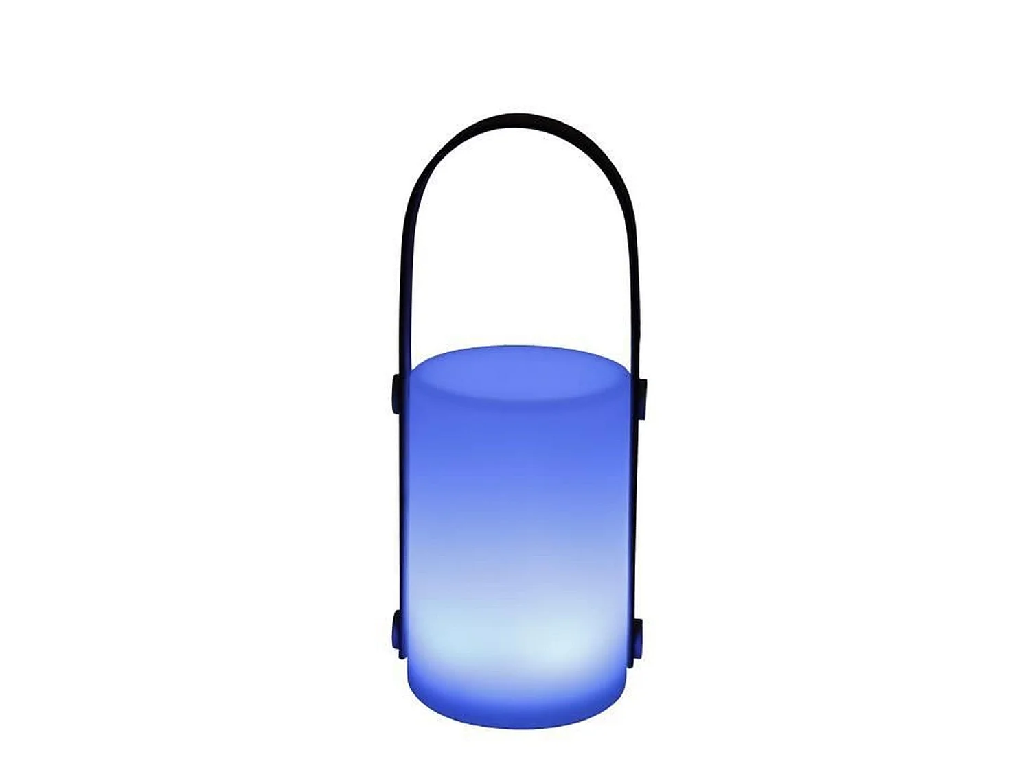 Lanterna portatile ricaricabile tramite USB GALIX Bambù/Plastica 4 LED WRGB 1500mAh Bianco