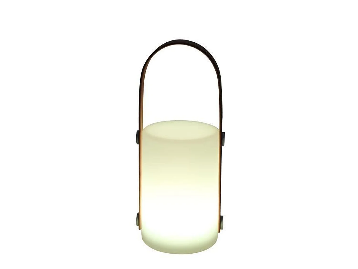 Lanterna portatile ricaricabile tramite USB GALIX Bambù/Plastica 4 LED WRGB 1500mAh Bianco