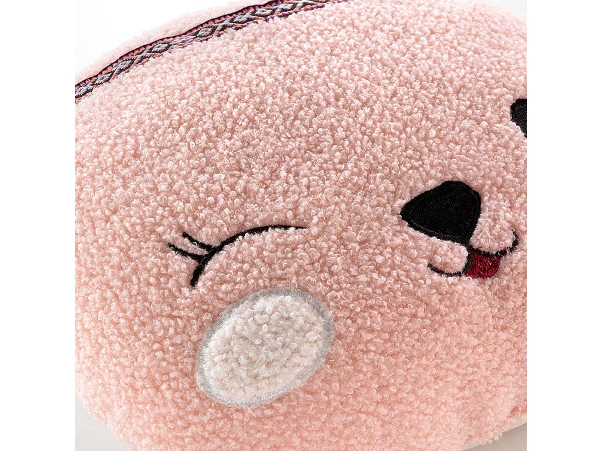 Coussin Déco Enfant Licorne "Étoiline" 30x30cm Rose