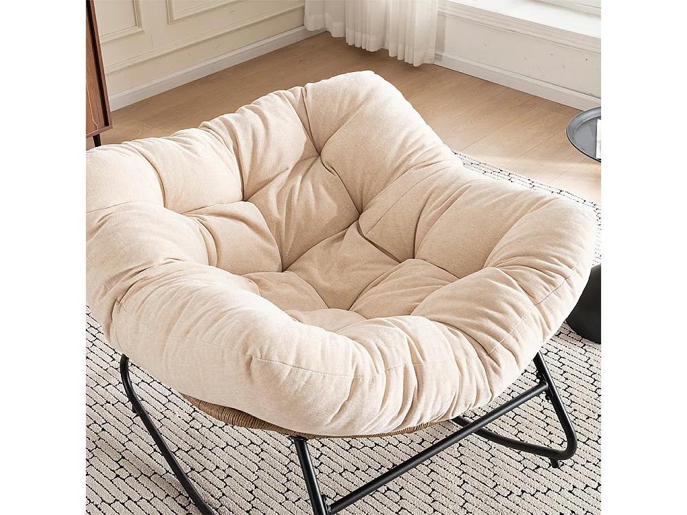 Chaise à bascule, fauteuil d'appoint en chenille, chaise à bascule moderne pour chambre de bébé, salon ou appartement.