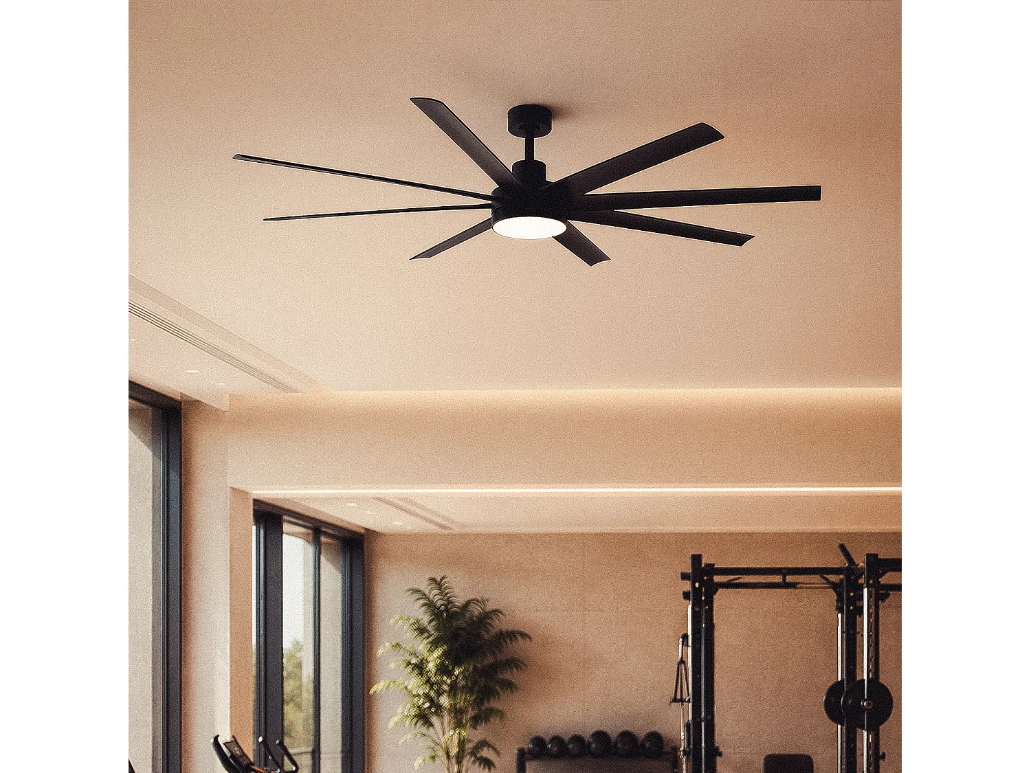 Ventilador de Techo con luz Silencioso DC Hidra