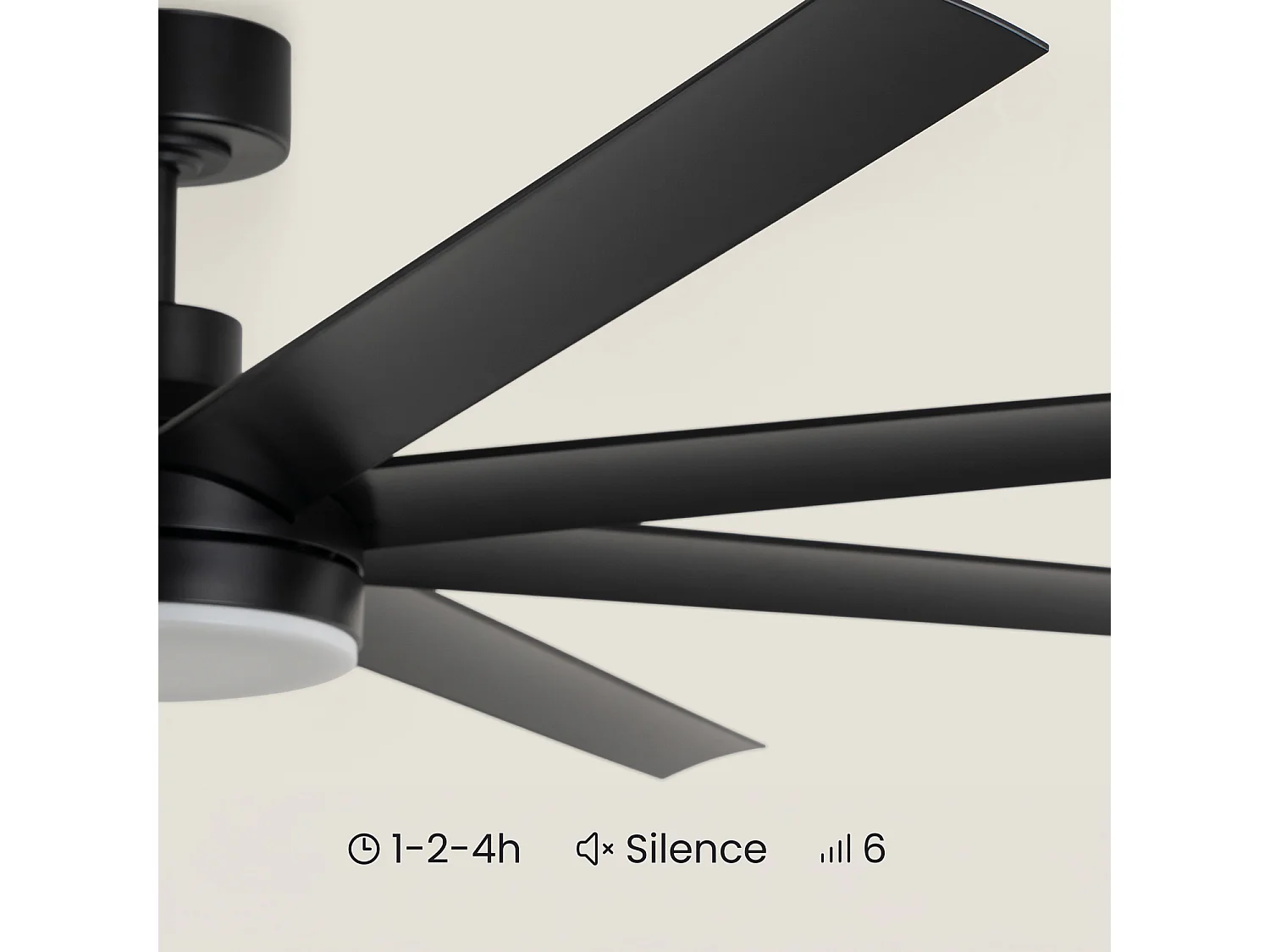 Ventilador de Techo con luz Silencioso DC Hidra