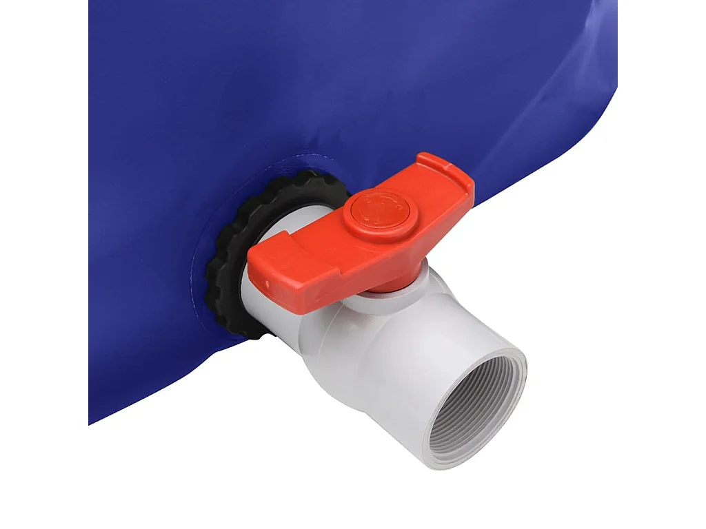 Réservoir d'eau pliable de 1500L avec robinet en PVC - Bleu