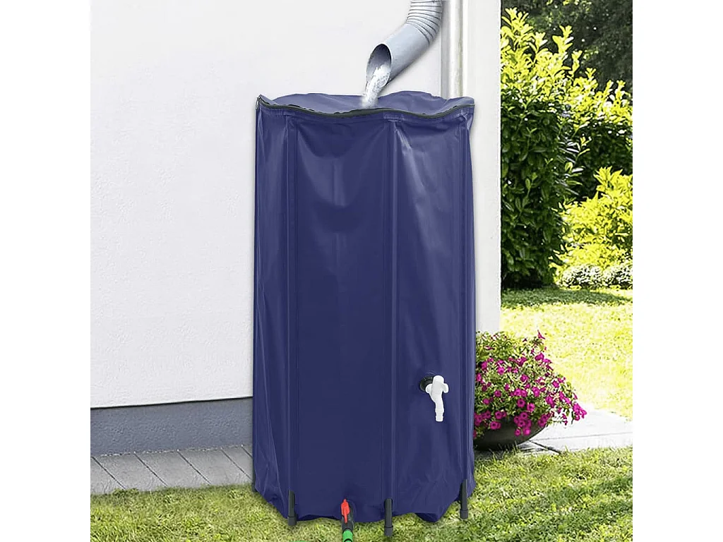 Faltbarer 380-Liter-Wassertank mit PVC-Hahn für den Außenbereich