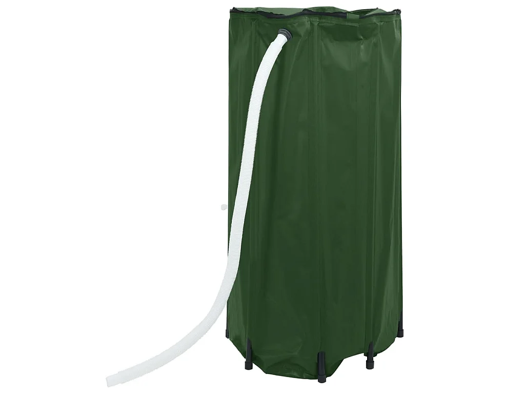 Réservoir d'eau pliable de 100 litres avec robinet en PVC - Vert