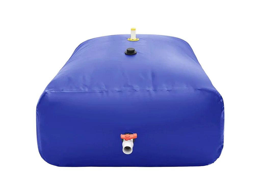 Réservoir d'eau pliable de 3000 litres avec robinet en PVC - Bleu
