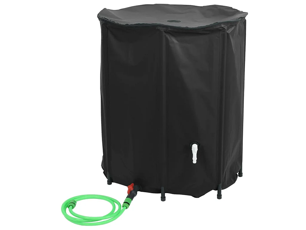 Réservoir d'eau pliable de 1250 litres avec robinet en PVC - Durable et étanche