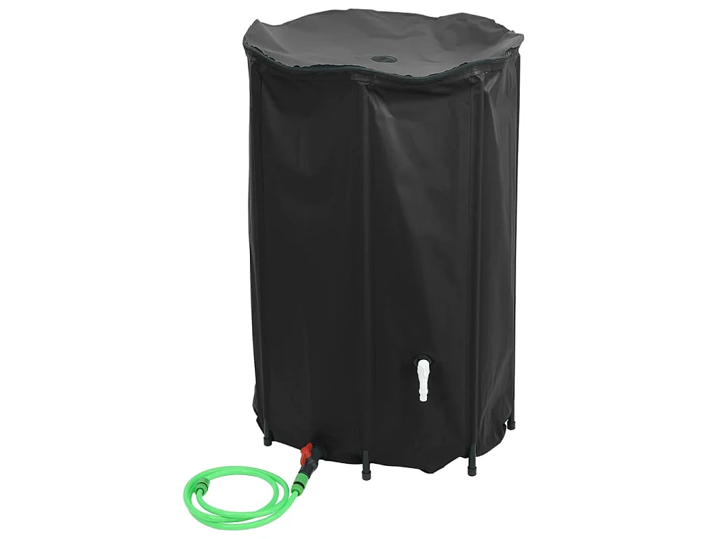 Réservoir d'eau pliable de 1000 litres avec robinet et valve ABS