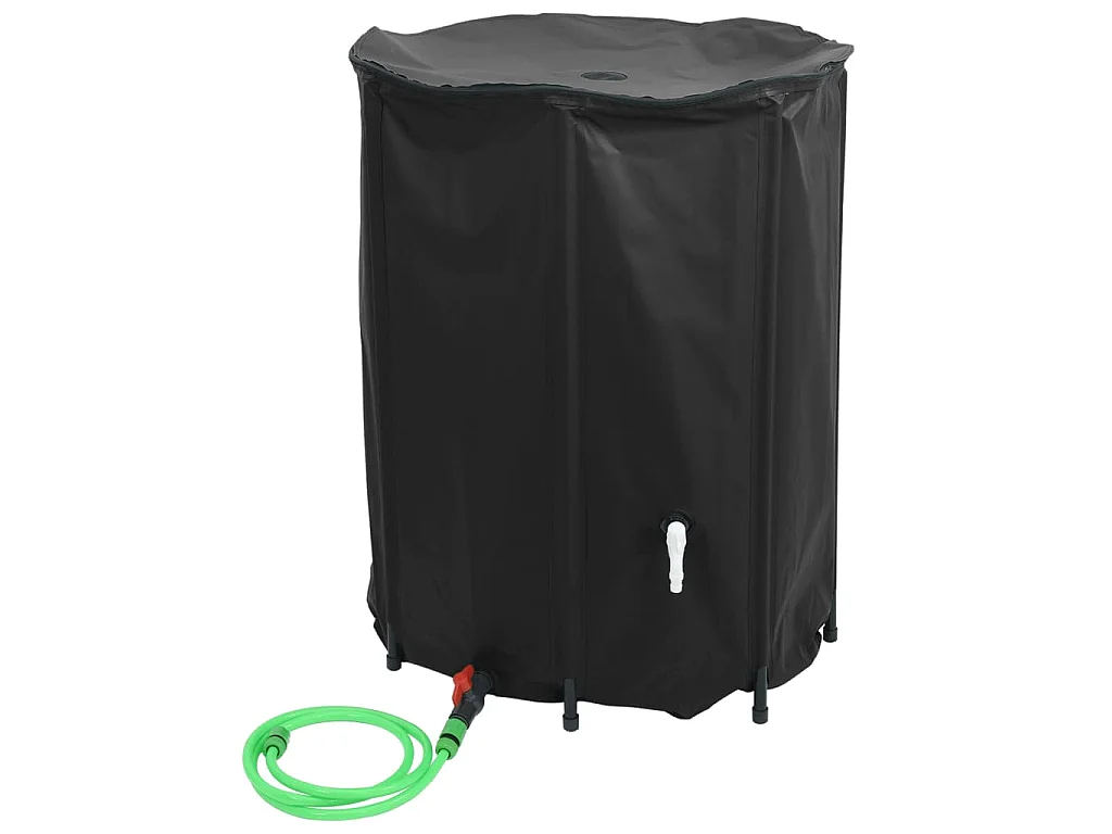 Réservoir d'eau pliable de 750 litres avec robinet et filtre en maille pour jardin