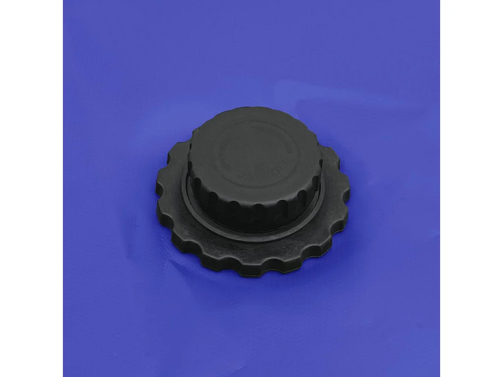 Réservoir d'eau pliable de 1000L avec robinet en PVC - Bleu - Pompe à eau de jardin manuelle avec support en fonte
