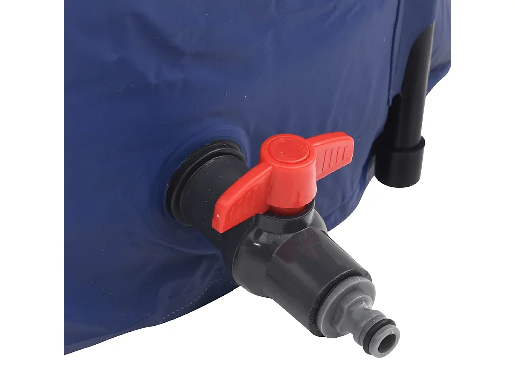 Réservoir d'Eau Pliable de 750 Litres avec Robinet pour Jardin - PVC - Bleu