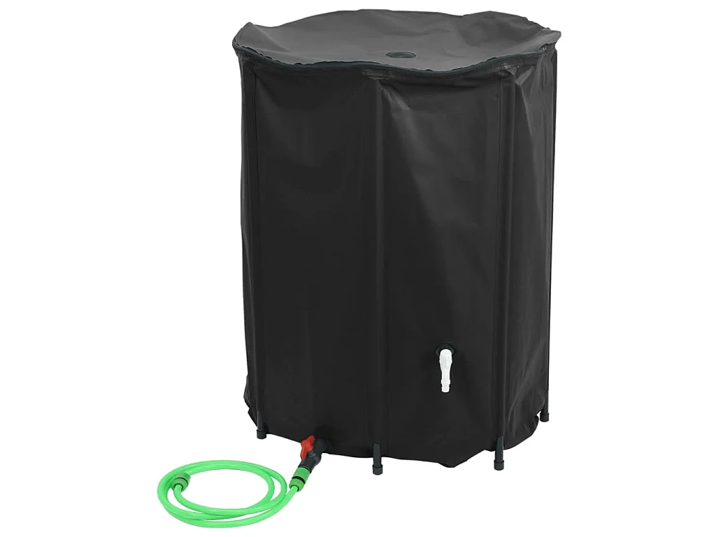 Réservoir d'eau pliable de 1350 L avec robinet en PVC - Durable et étanche