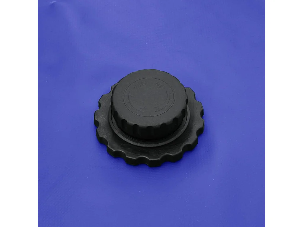 Faltbarer 2100 L Wassertank mit Hahn - PVC-beständig - Blau