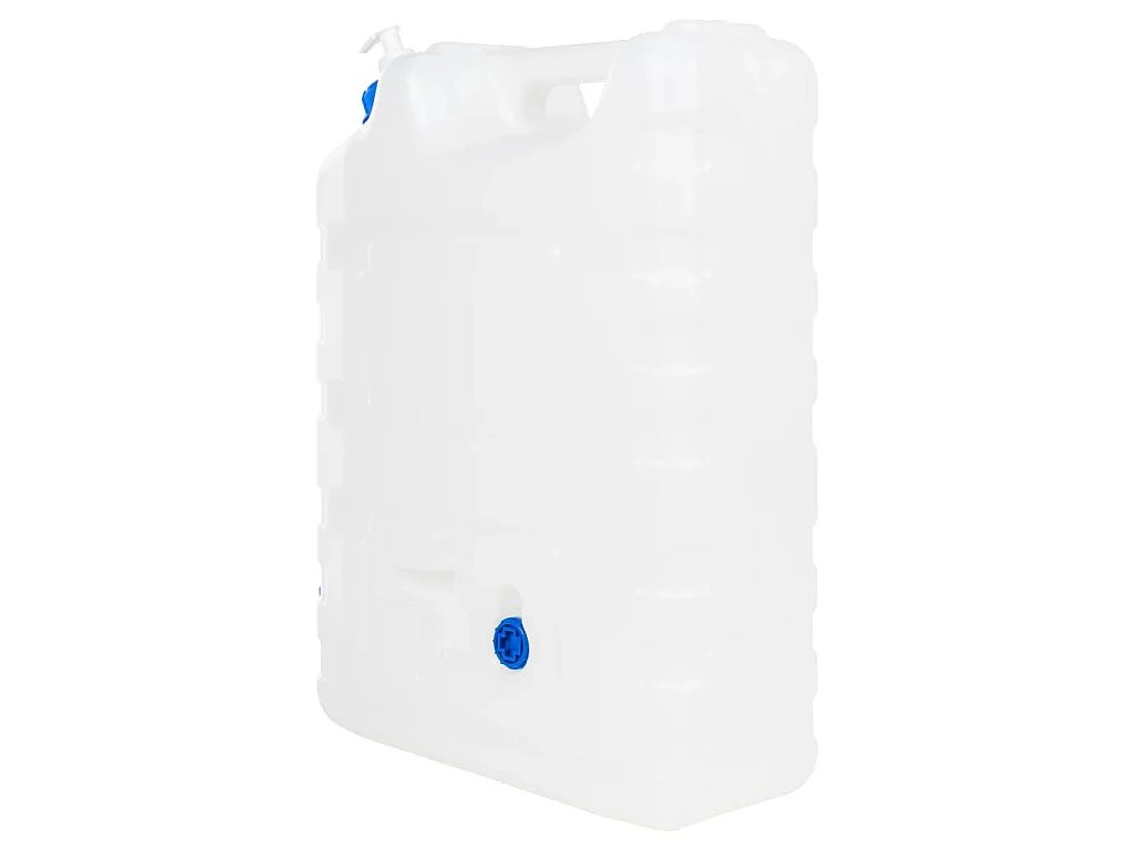 Réservoir d'eau en plastique durable de 20L avec robinet anti-fuite et distributeur de savon