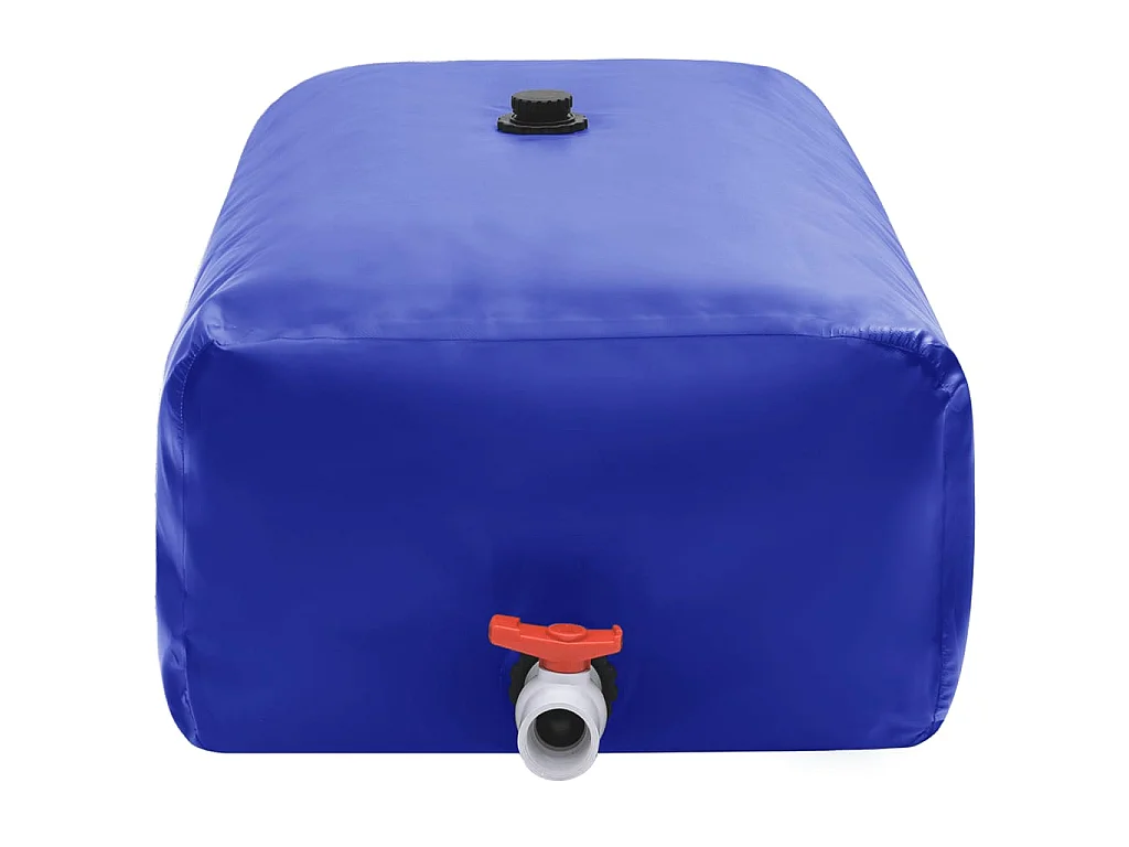 Réservoir d'Eau Pliable de 100L avec Robinet en PVC - Bleu, Léger & Durable