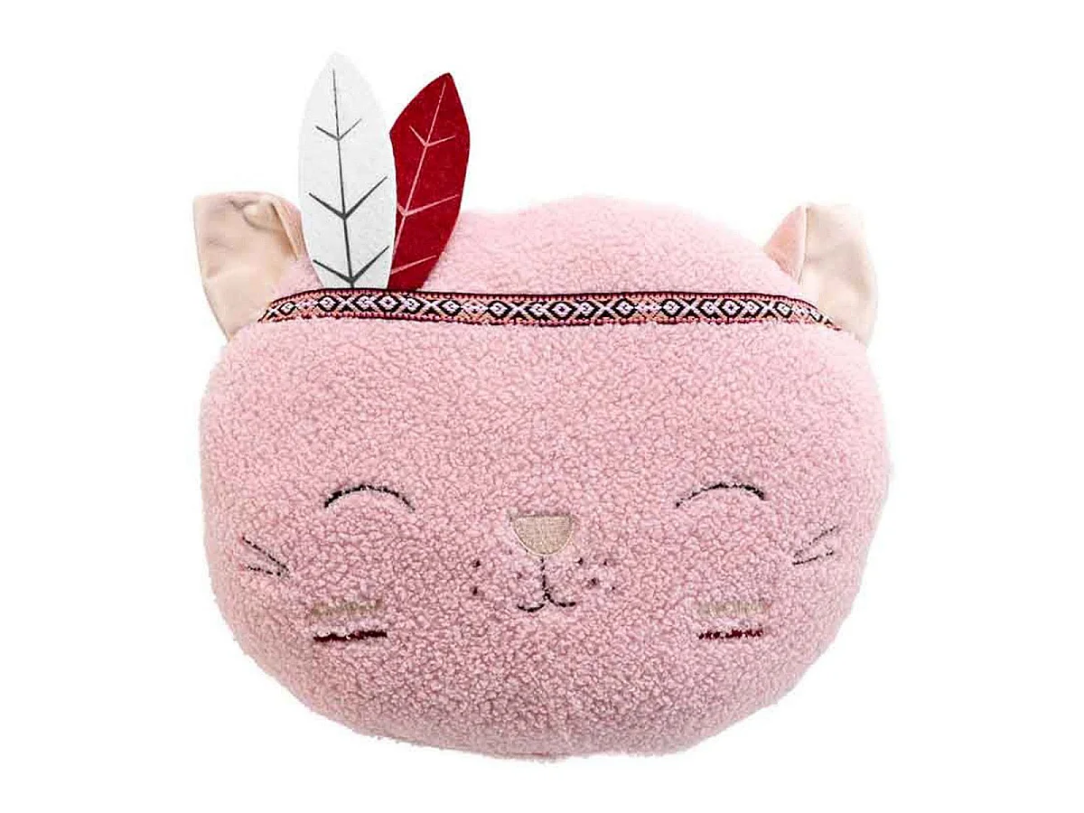 Coussin Enfant Déco "Lizzy" 30x30cm Rose