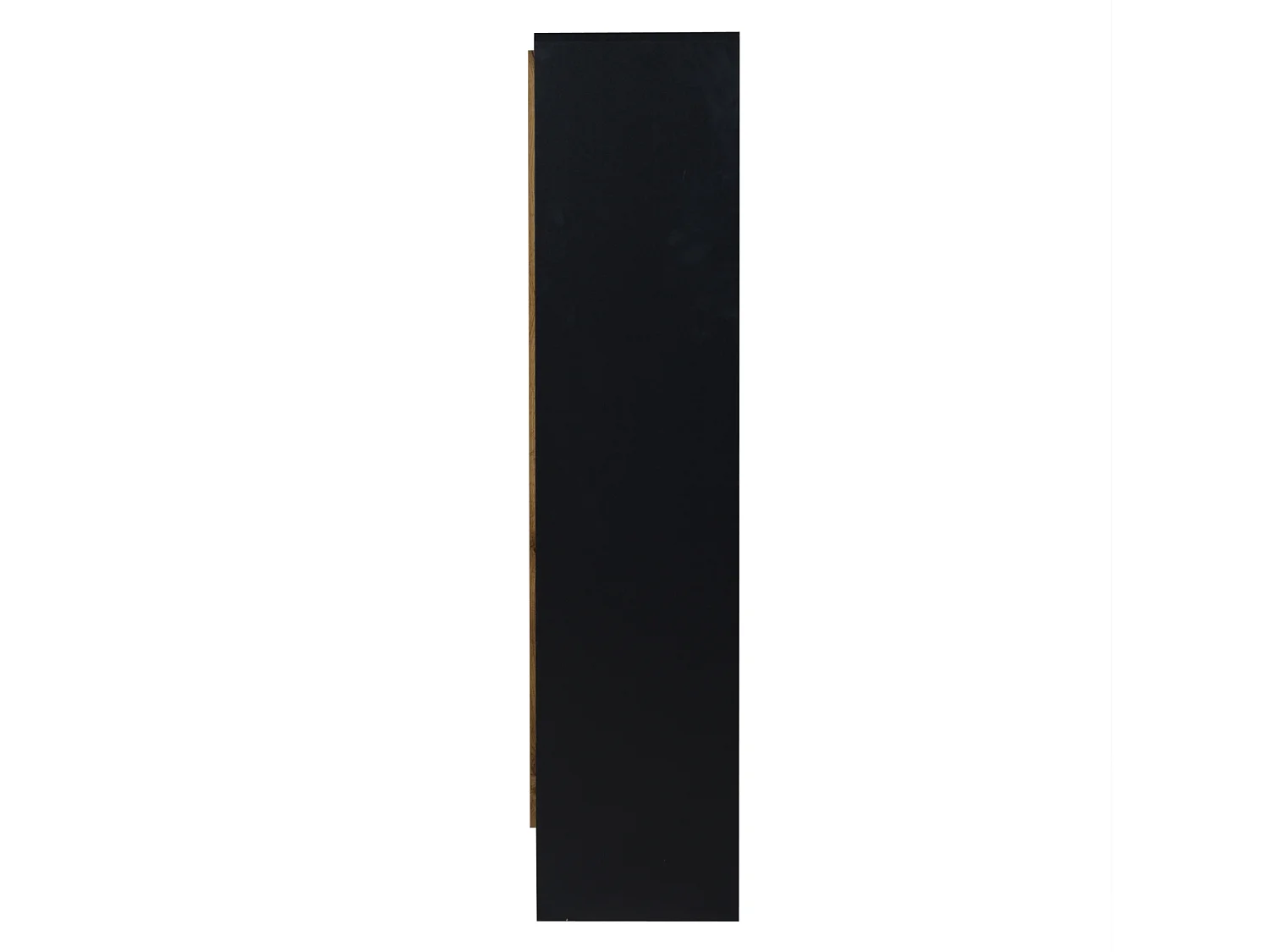 Meuble à chaussures avec 3 portes à battant - Noir et bois 100x30x130cm