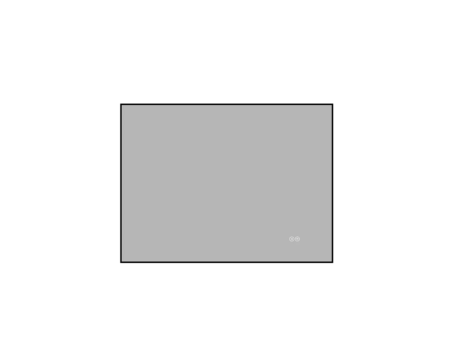 Miroir de salle de bain LED 60 x 80 cm avec cadre en aluminium, antibuée, 3 couleurs d'éclairage