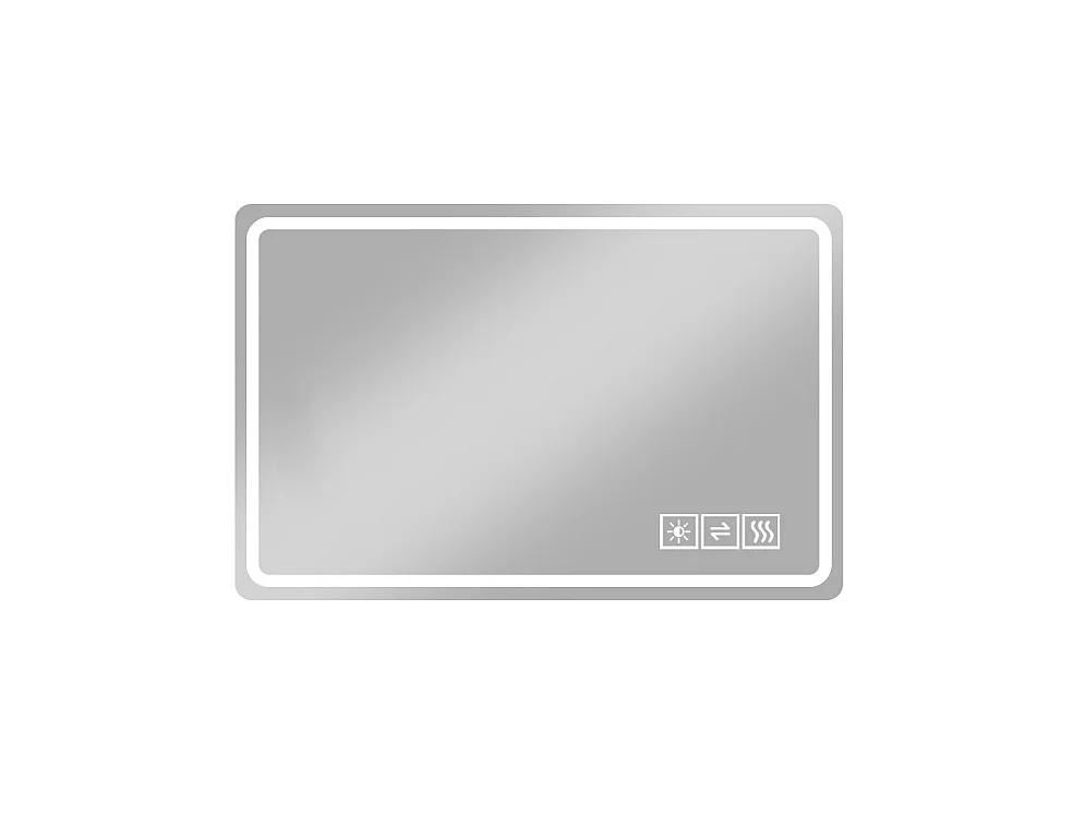 Miroir de salle de bain LED sans cadre 60 x 100 cm – Antibuée et intensité variable