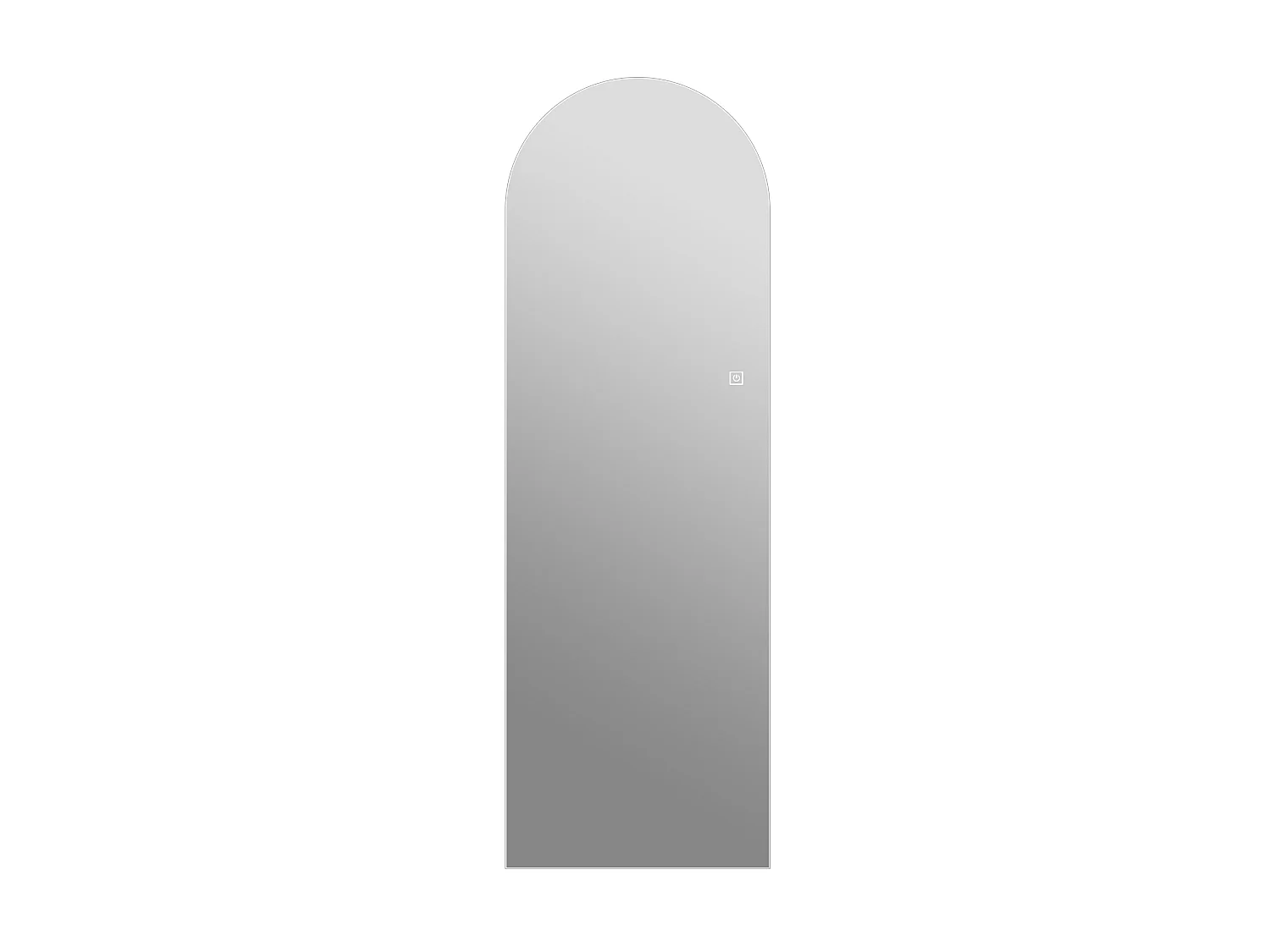 150 × 50 cm LED-väggspegel med dimbar pekkontroll – Helkroppsspegel – Försilvrat glas