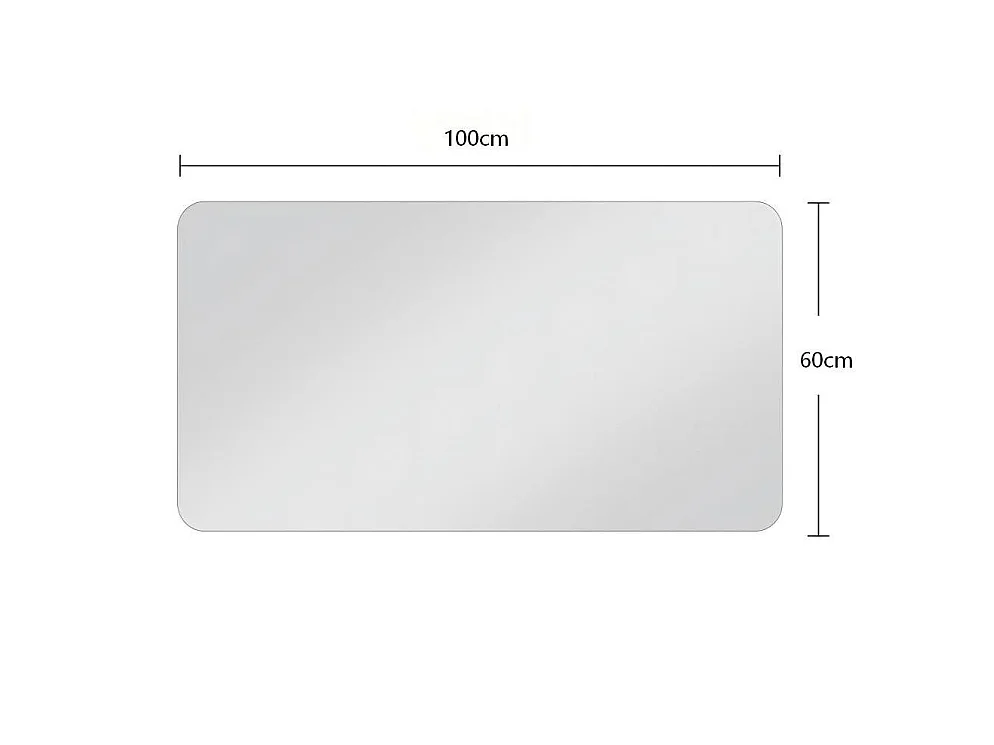 Badkamerspiegel van 60 x 100 cm – Wandspiegel van zilverglas