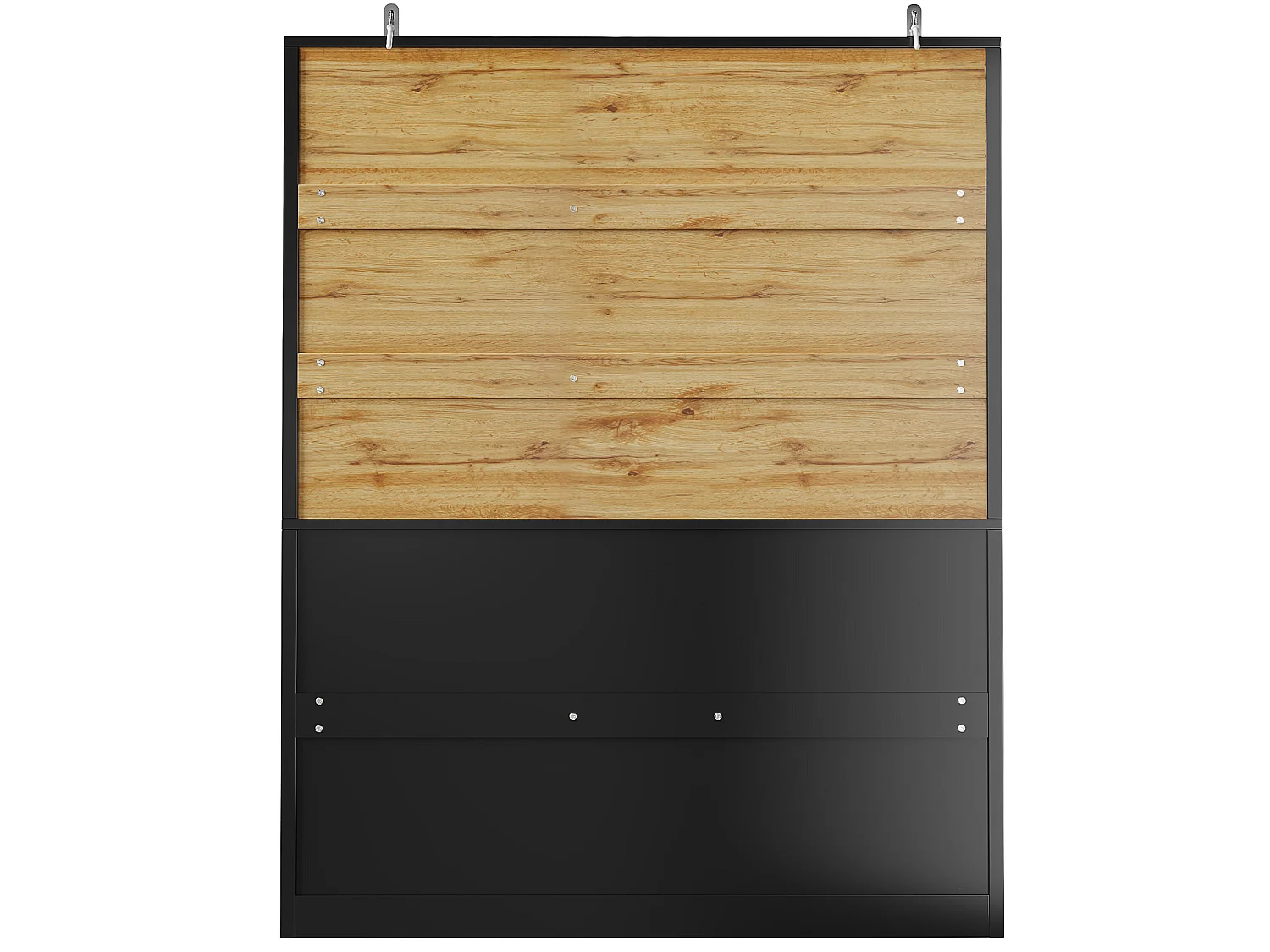 Buffet de cuisine 140 x 40 x 175 cm noir avec 3 tiroirs et 5 portes - MDF et acrylique