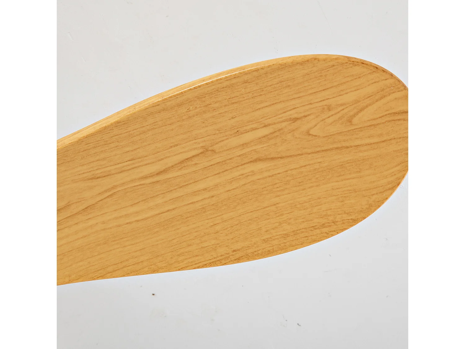 Ventilateur de plafond de 107 cm avec 6 vitesses et 3 pales - Moteur CC réversible - Blanc et naturel
